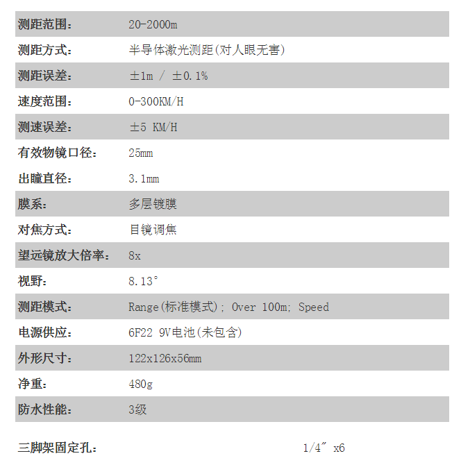 鐳仕奇S2000BE參數(shù)