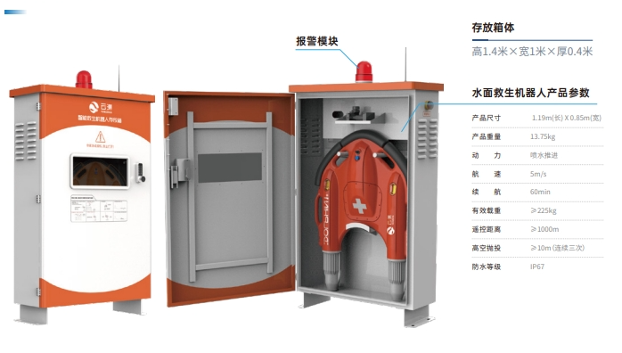 智能救生機(jī)器人存放箱