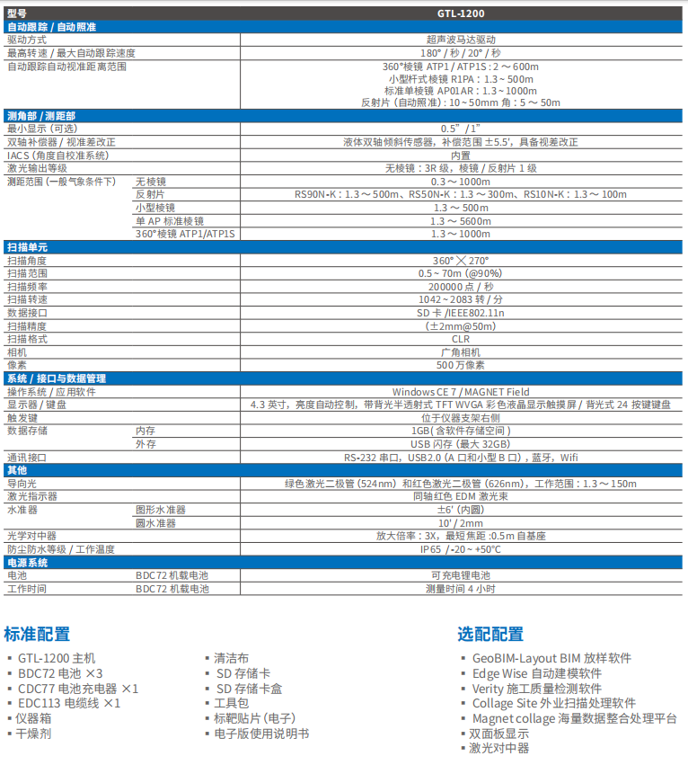 GTL-1200全站式掃描儀