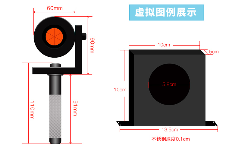 L型棱鏡加長型